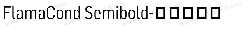 FlamaCond Semibold字体转换